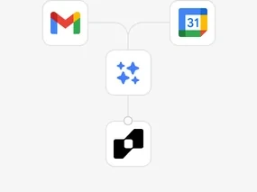 Gmail and Google Calendar synced through Process Place